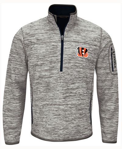 G-III Sports Men's Cincinnati Bengals Fast Pace Quarter Zip Pullover
