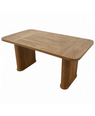 62" Dining Table for 6-8 People - Long Kitchen Dinner Table, Sturdy Construction