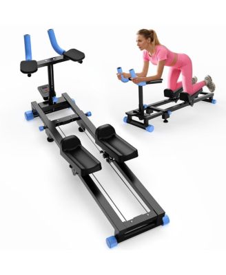 Crawl Spine Stretch Trainer, Adjustable Stable Core Workout Equipment, Portable Space-Saving Posture Corrector for Home Office Gym