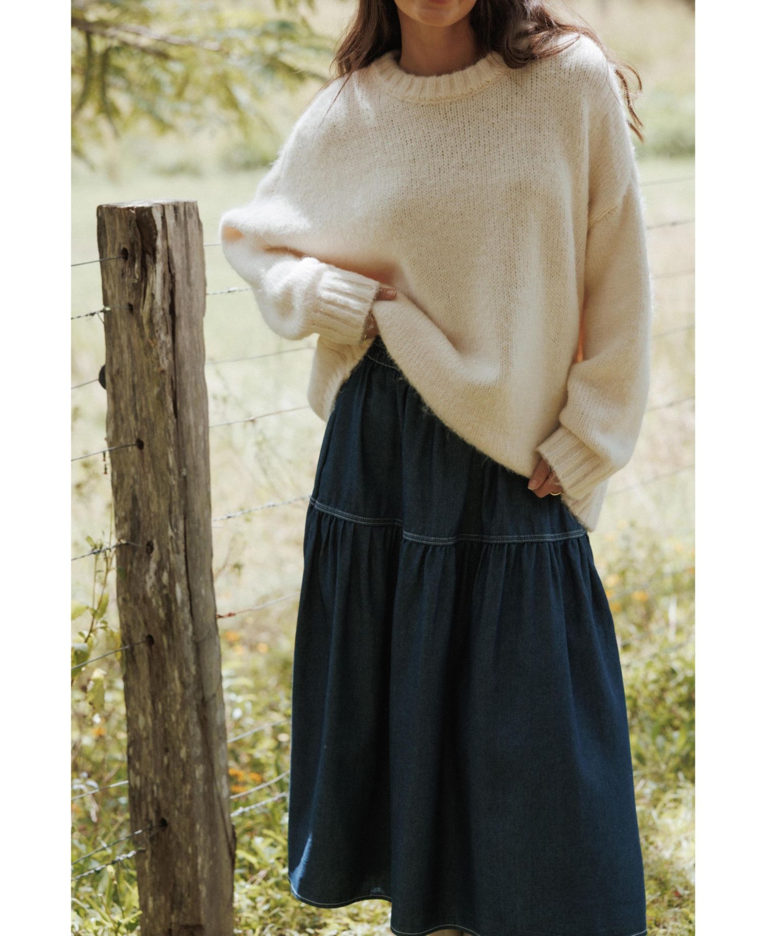 Women's Lloyd Long-Sleeve Crewneck Oversized Knit Sweater