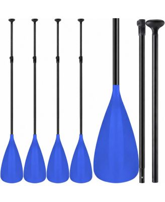 Adjustable 3 Piece SUP Paddles Lightweight Aluminum Alloy Comfort T Grip