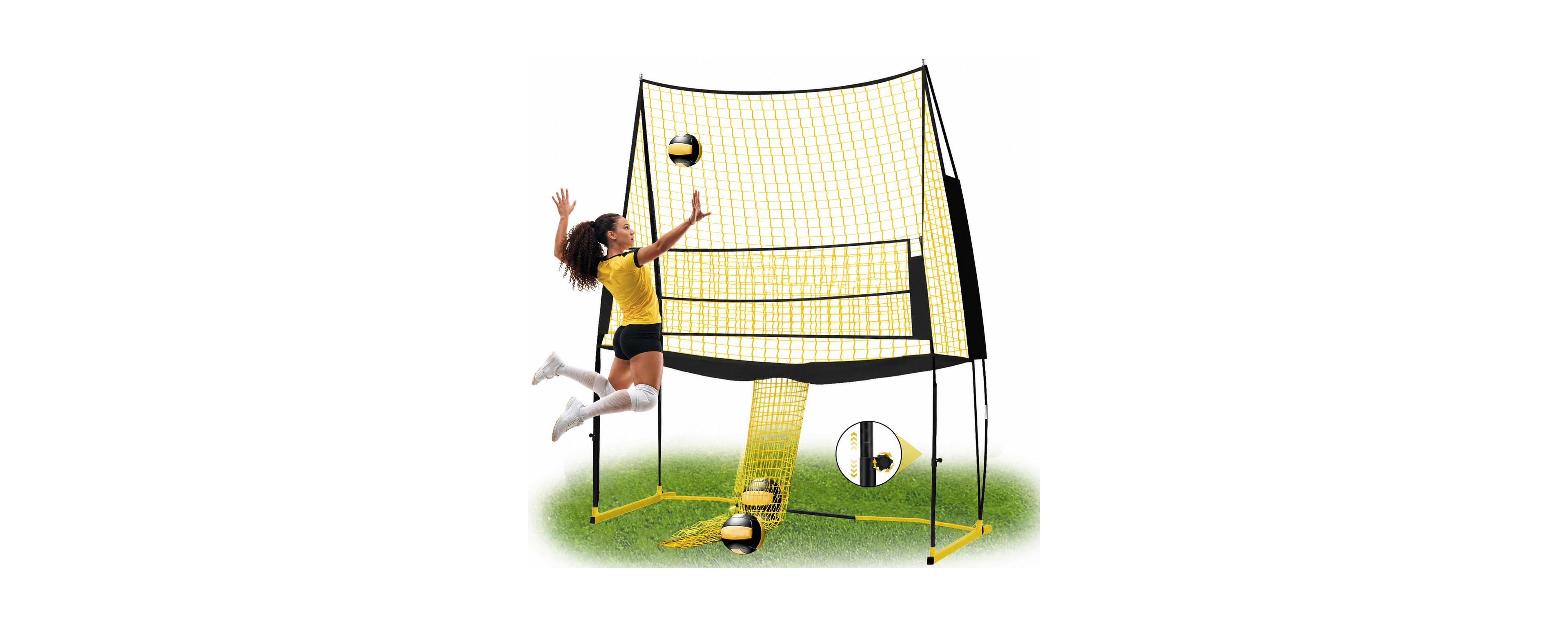 Furlihong Adjustable Height Portable Volleyball Net System Sturdy Training Equipment With Carry Bag