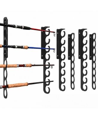 Wall Mounted Ceiling Fishing Rod Rack Holds Up To 16 Rods Adjustable Storage Organizer