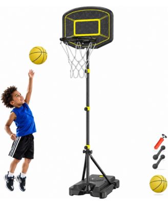 Adjustable Kids Basketball Hoop 3.6 to 6.2ft Indoor Outdoor Play Set