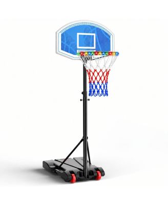 LED Adjustable Portable Basketball Hoop Pool Outdoor 9 Mode Lighting