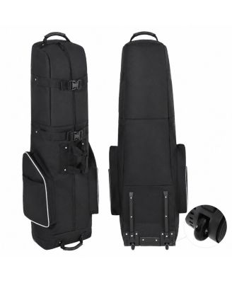 Soft Sided Golf Club Travel Bag For Airlines With Wheels Padded Protection Organized Storage