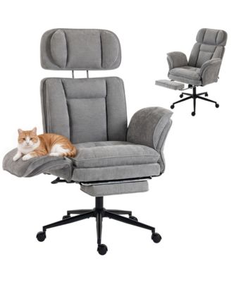 Criss Cross Office Chair with Flip Armrests, Adjustable Headrest