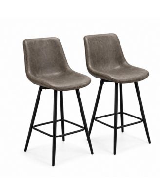 Bar Stool Replacement Seat Covers Set - Protective Slipcovers for Bar Stool Seats, Easy Refresh and Fit