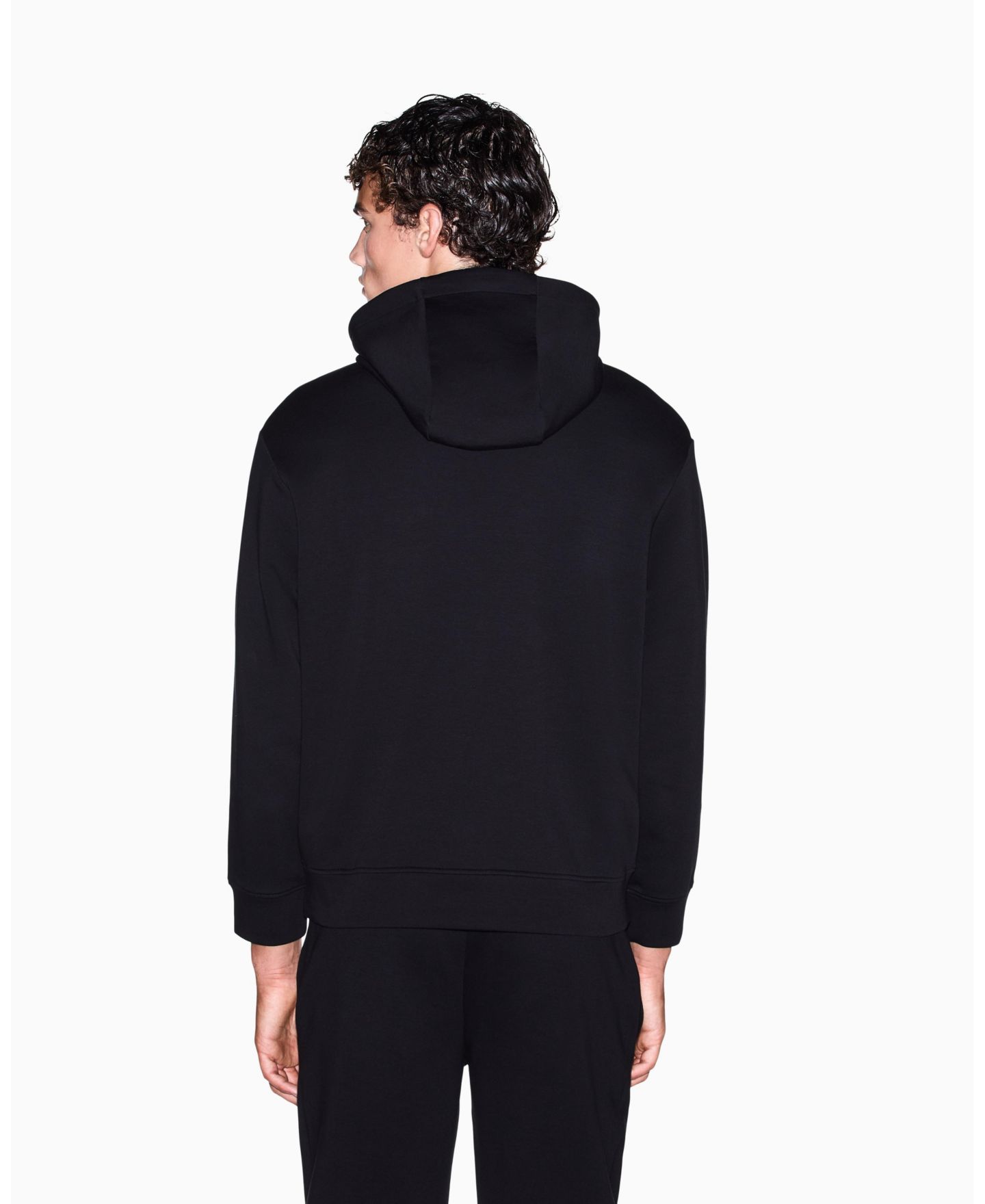Мужское худи A|X Armani Exchange Pullover, цвет: Чёрный — фото 5
