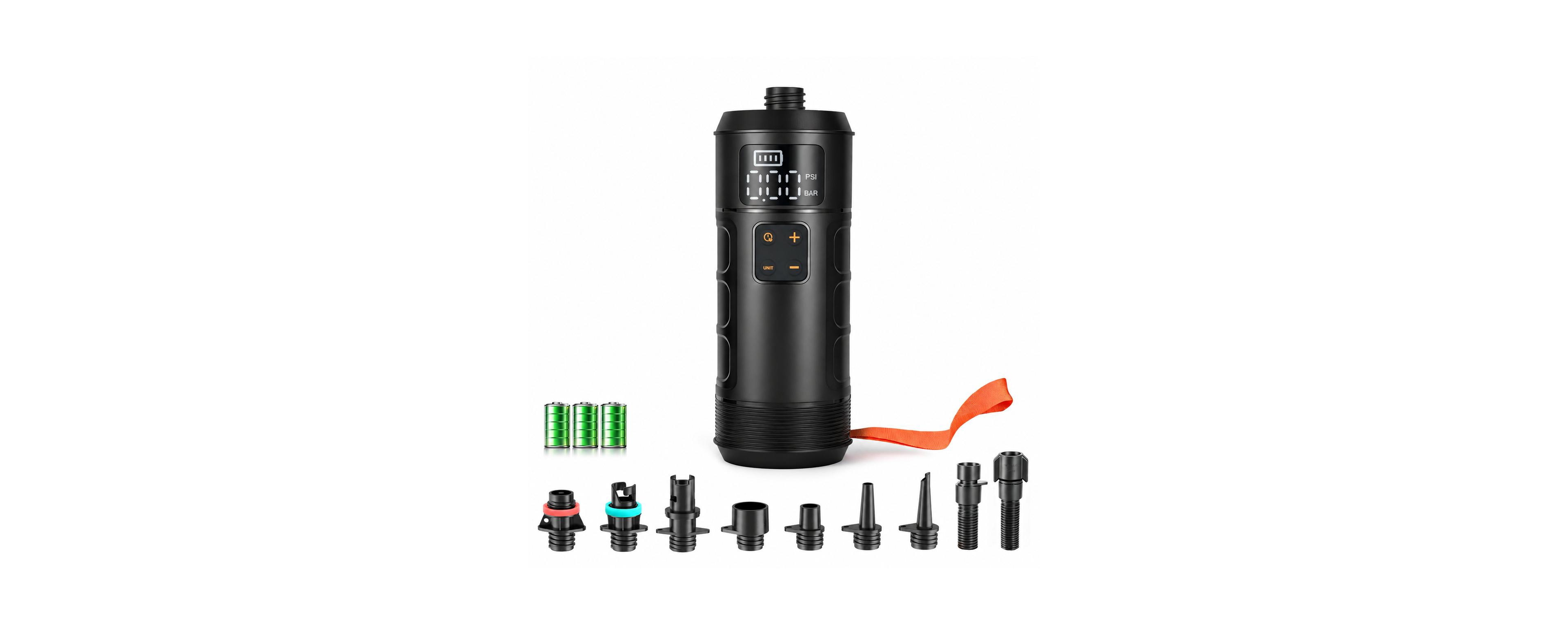Furlihong Cordless Rechargeable Sup Pump 12 Psi Auto Shut Off Portable Inflator for Inflatables