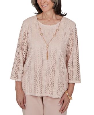 Women's Lace 3/4-Sleeve Blouse