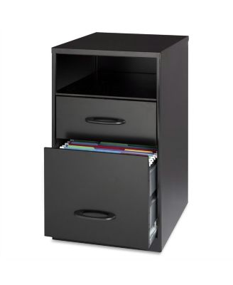 Metal Filing Cabinet with 2 Drawers and Storage Shelf for Home Office