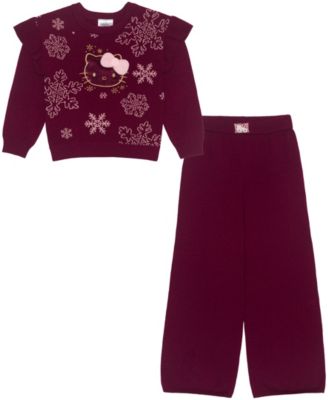 Toddler Girls' 2T-6X Long-Sleeve Sweater and Pants, 2-Piece Set