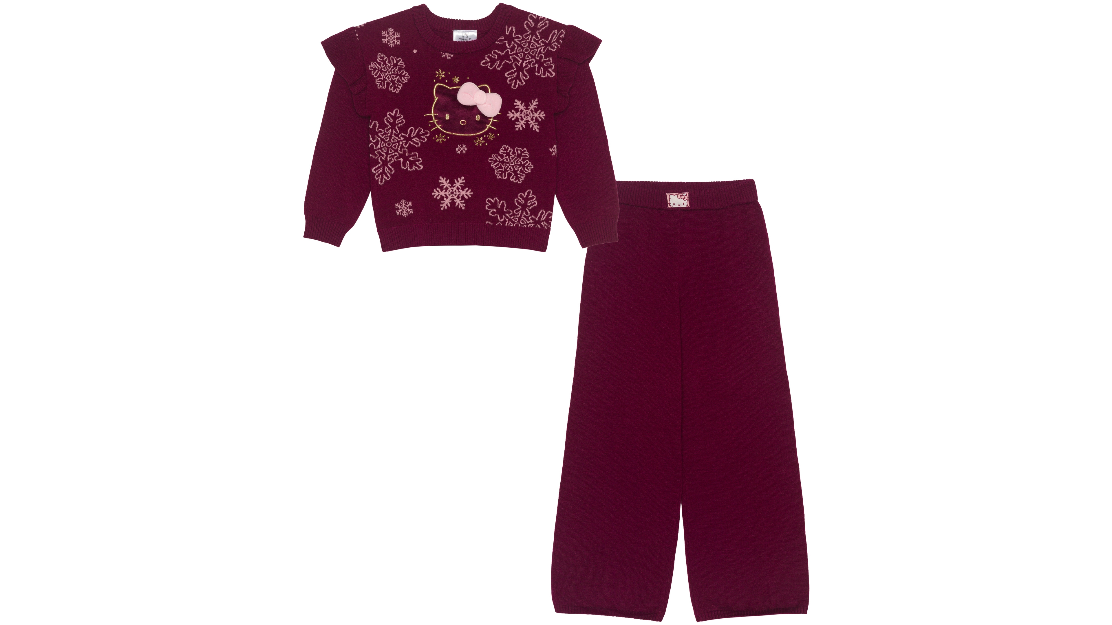 Hello Kitty Toddler Girls' 2T-6X Long-Sleeve Sweater and Pants, 2-Piece Set, Created for Macy's