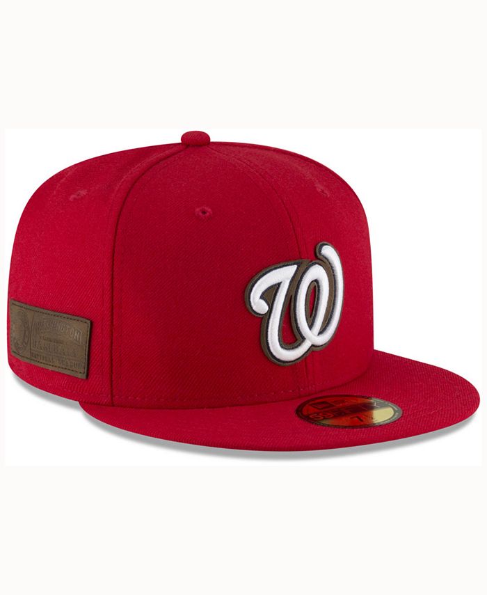 New Era Washington Nationals Classic Leather Out 59FIFTY Cap - Macy's