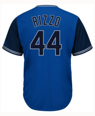 Majestic Men s Anthony Rizzo Chicago Cubs Blue Steel Cool Base Jersey Macy s