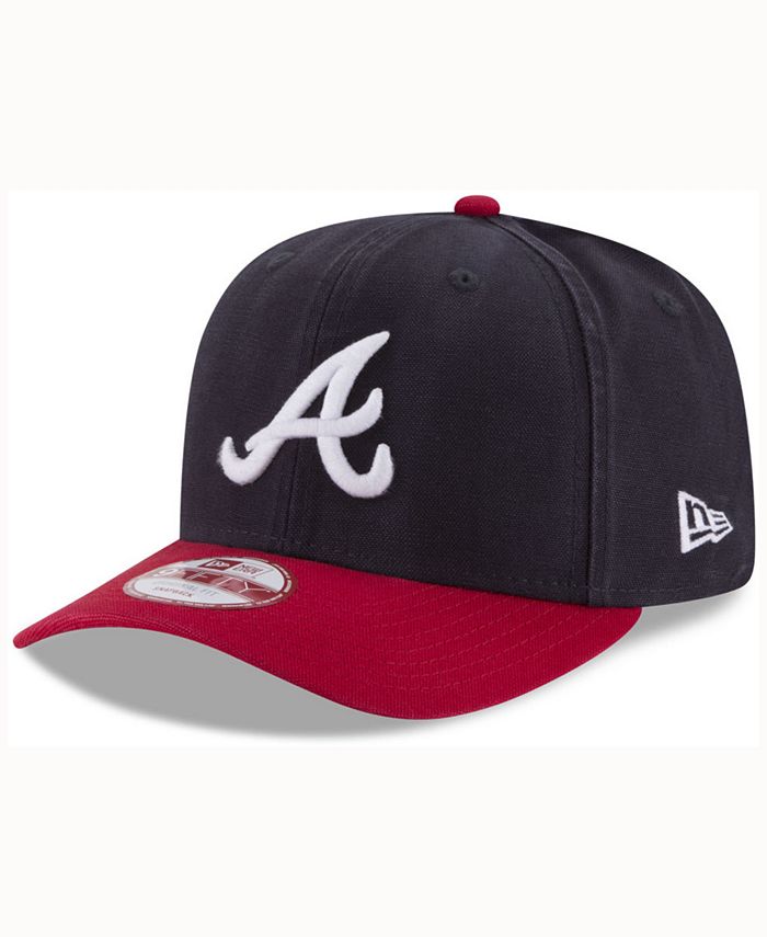 New Era Atlanta Braves White Vintage 9FIFTY Snapback Hat