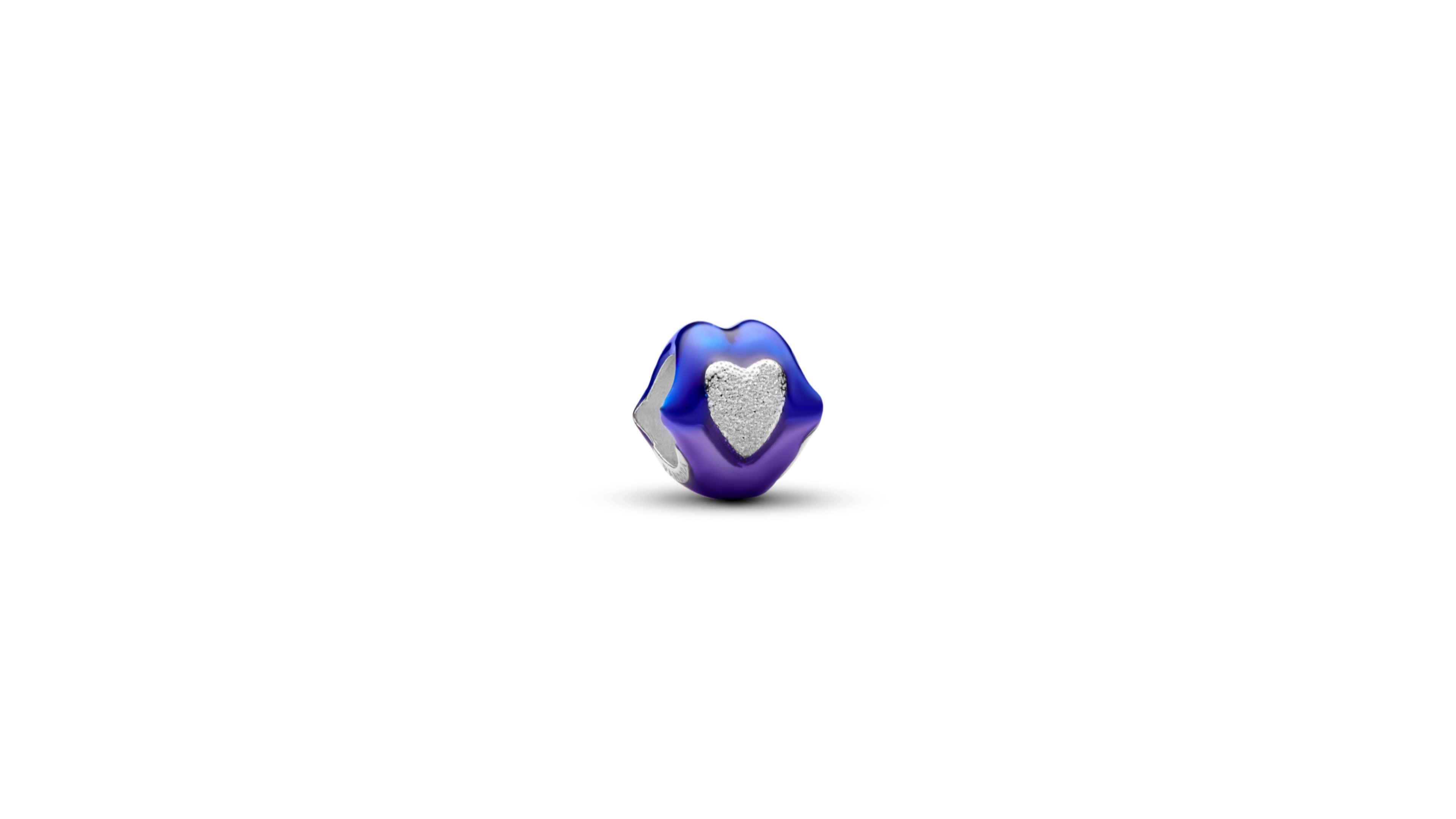 Pandora Sterling Silver The Lips of Love Heart Mini Charm