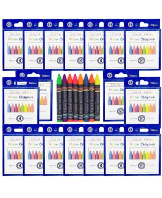 Neon Crayons 18 Pack 8 per Pack 144 Total