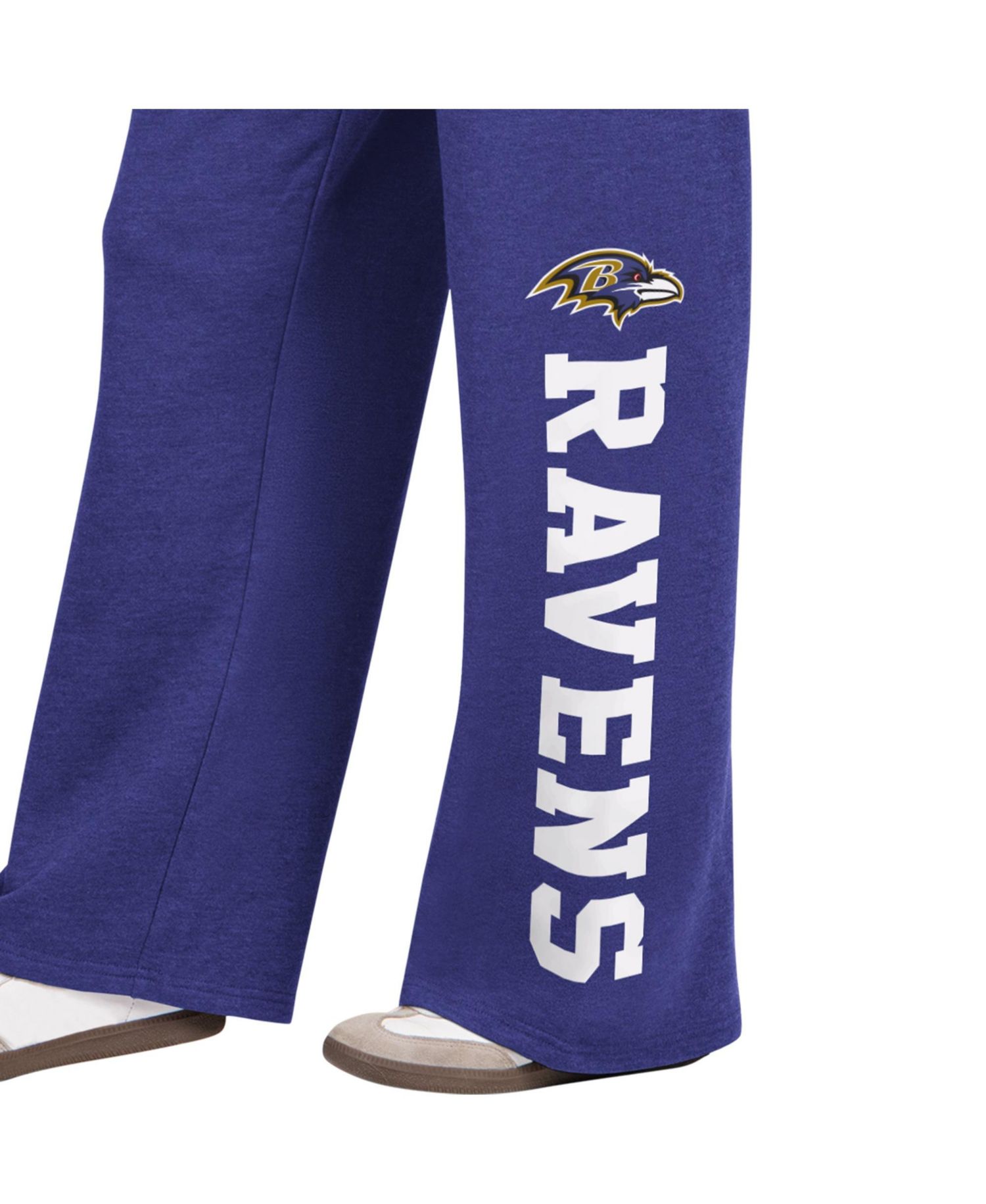 Women's Purple Baltimore Ravens Field Wide Leg Sweatpants