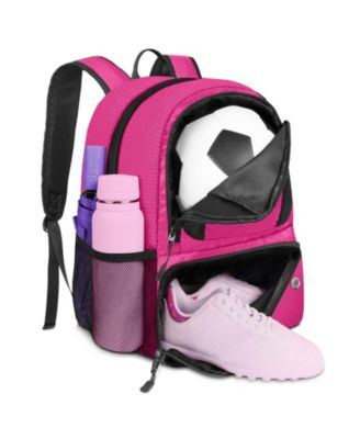 Lightweight Soccer Bag With Ball And Shoe Compartment Extra Storage Pockets