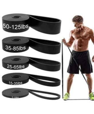 5 Pack Resistance Pull Up Bands Workout Set For Men Women Fitness