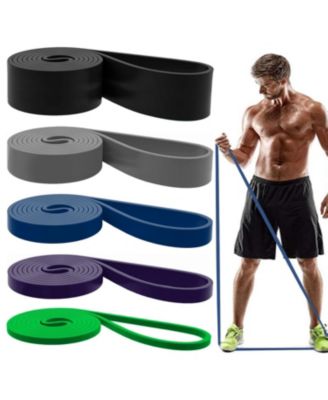 5 Pack Resistance Pull Up Bands Workout Set For Men Women Fitness