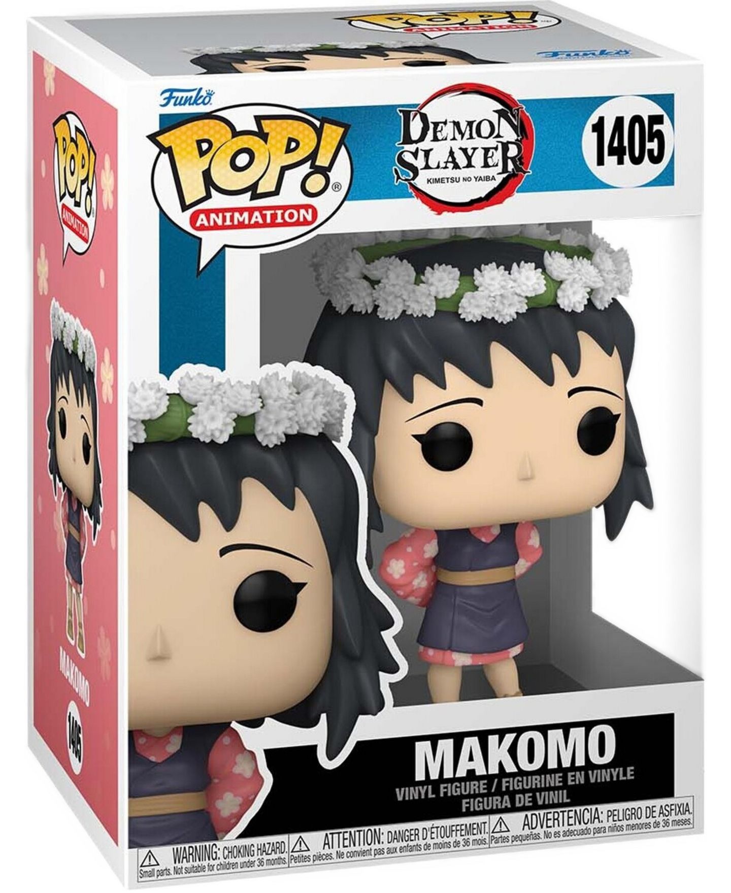 Детская фигурка Funko POP! Demon Slayer Makomo, Flower Headdress 3.55" Vinyl, от 3 лет, цвет: Open Miscellaneous — фото 2