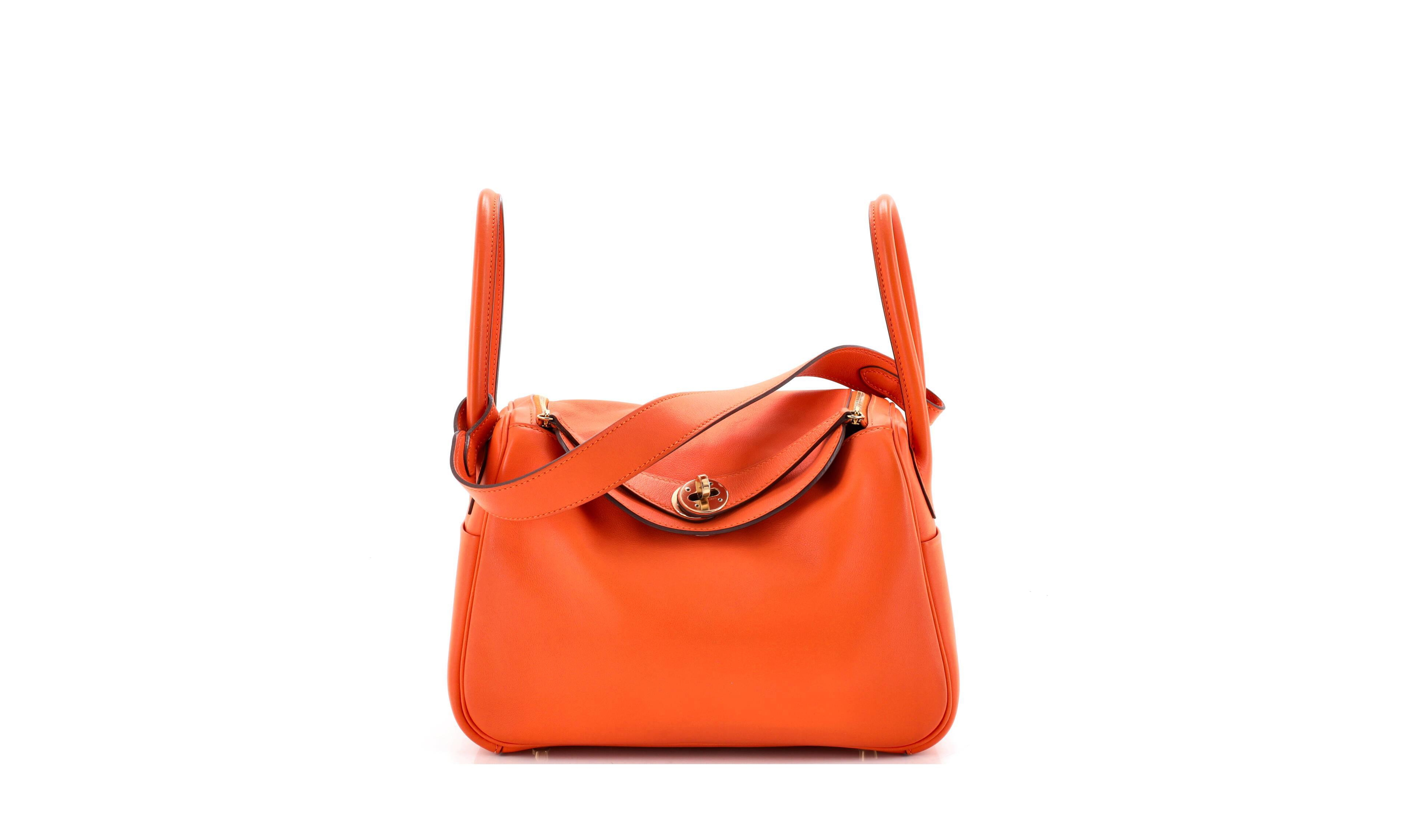 Pre-Owned Hermes 26 Lindy Bag Verso Swift