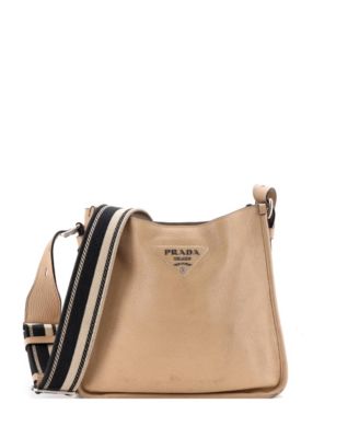 Medium Logo Strap Crossbody Bag Vitello Daino