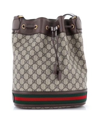 Medium Ophidia Bucket Bag GG Coated Canvas