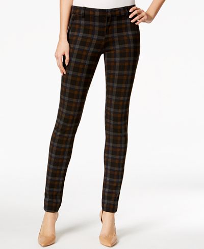 Kut from the Kloth Diana Plaid Skinny Jeans