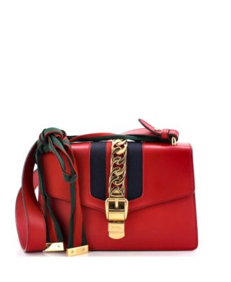 Small Leather Sylvie Shoulder Bag