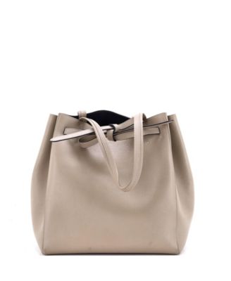 Medium Phantom Tie Cabas Tote Leather