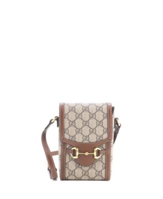 Mini Horsebit 1955 Crossbody Bag GG Coated Canvas with Leather