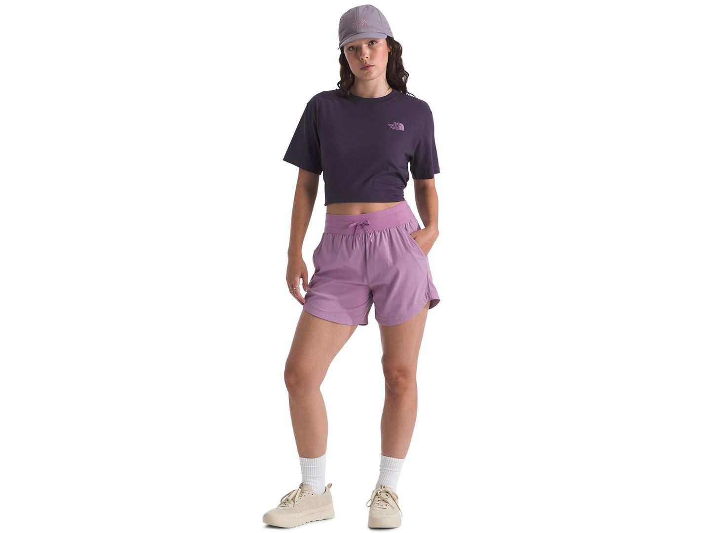 Женские шорты The North Face Aphrodite Regular Fit, цвет: Лавандовый — фото 2