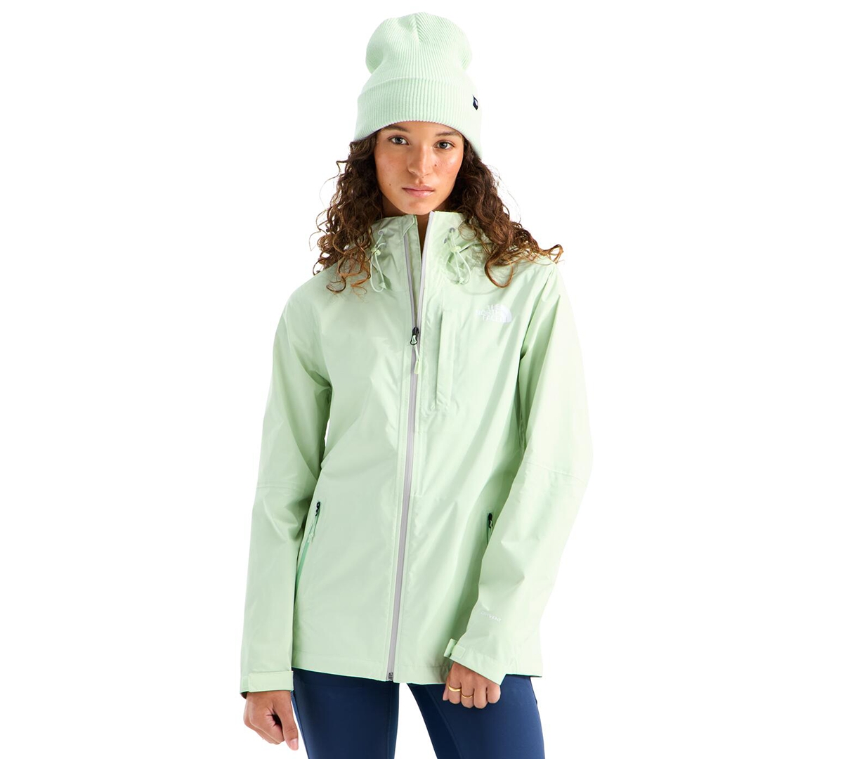 The North Face Women’s Alta Vista Rain Water-Repellent Jacket (Size: Small): Calcified Lime