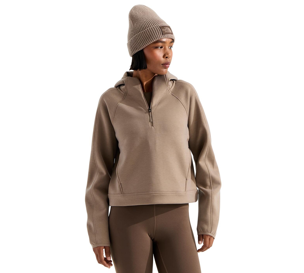 The North Face Women’s Jaida ¼ Zip Hoodie Sweatshirt (Size: Small): Garnet