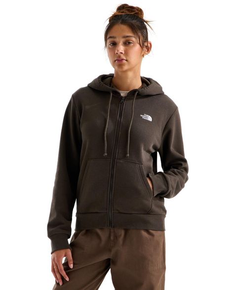 Женское худи The North Face Evolution Simple Dome Full-Zip, цвет: Тёмный каштановый