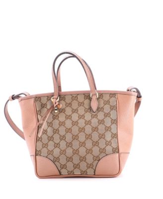 Small Bree Convertible Tote GG Canvas with Leather