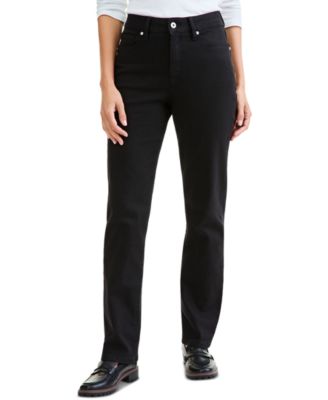 Women's Curvy Straight-Leg High-Rise Jeans