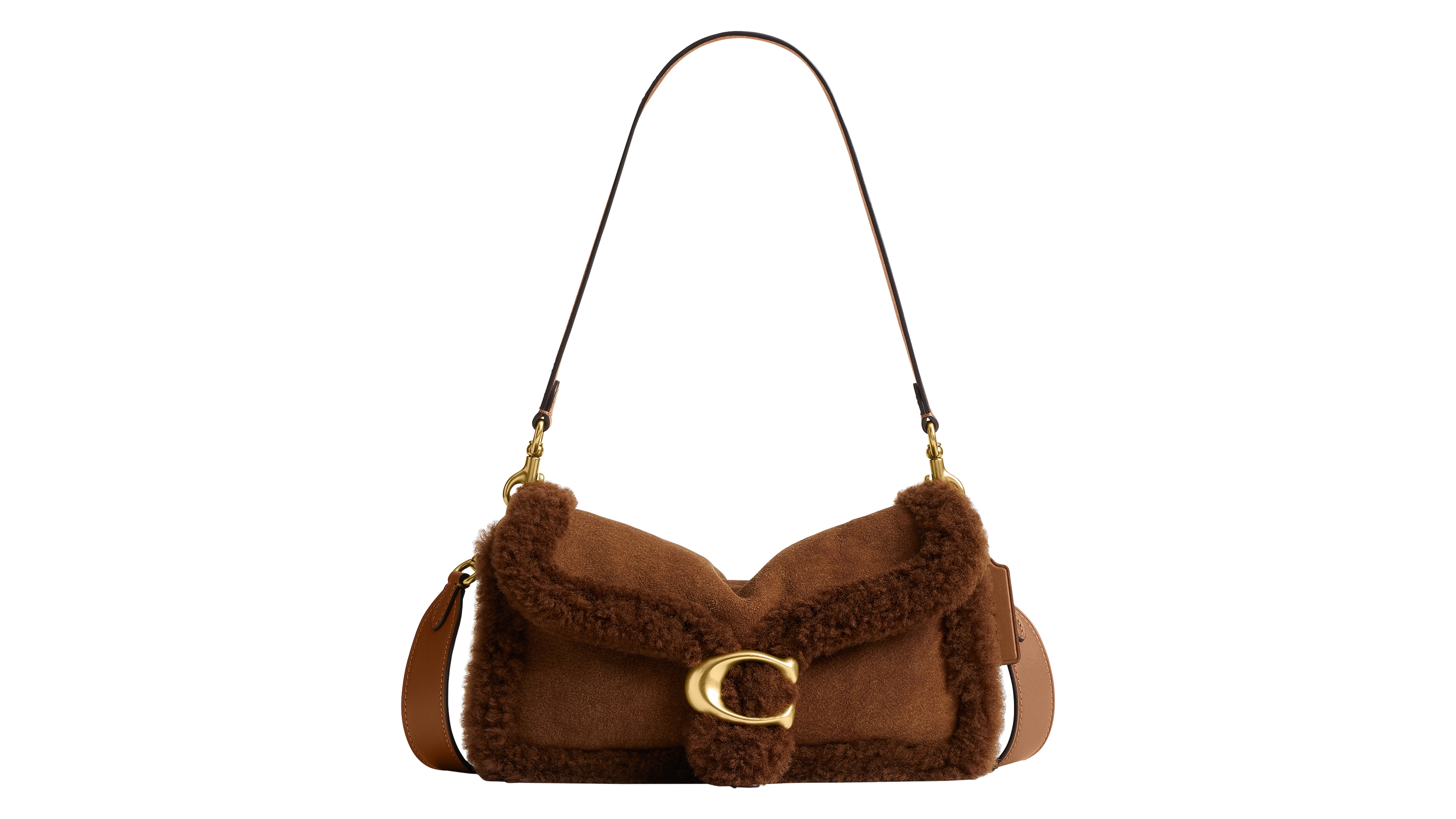 Coach Tabby 26 Shearling Blend Small Crossbody Shoulder Handbag