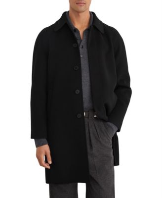 Men's McCullough Wool-Blend Single-Breasted Raglan Sleeves Overcoat