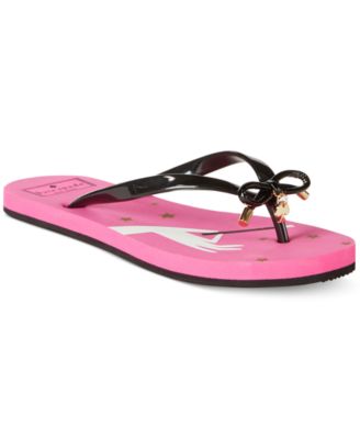 kate spade pink bow flip flops