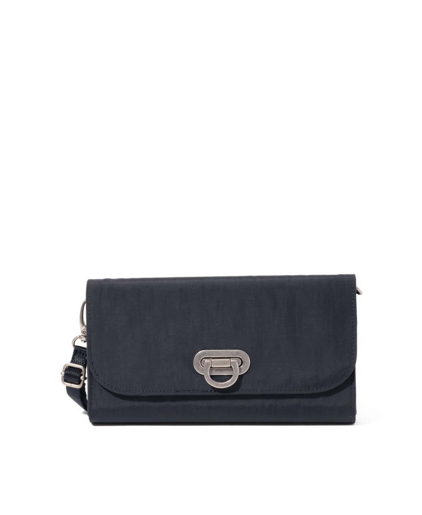 Женский кошелёк Baggallini Coastal Flip Lock RFID Phone Wallet Crossbody Bag, цвет: Тёмно-синий — фото 1