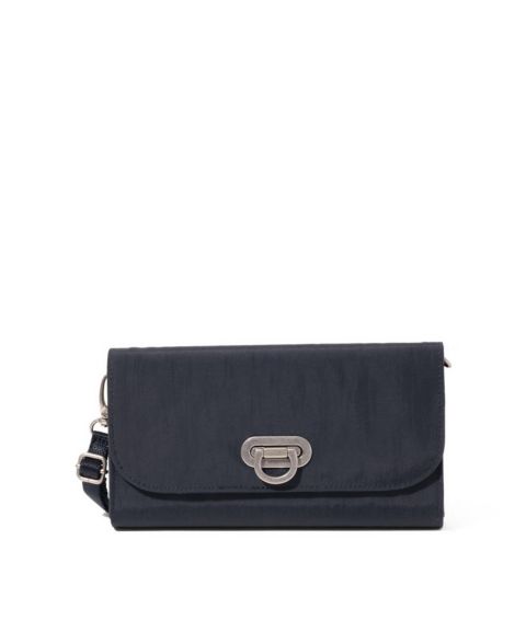 Женский кошелёк Baggallini Coastal Flip Lock RFID Phone Wallet Crossbody Bag, цвет: Тёмно-синий