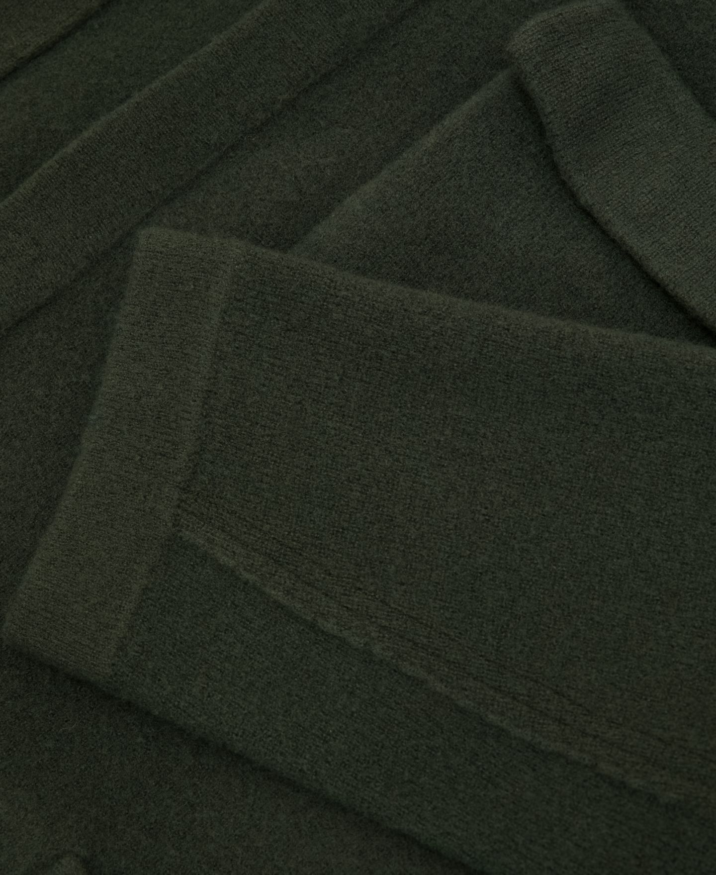 Мужская рубашка REISS Lockwood Boiled-Wool Twin-Pocket Overshirt, цвет: Тёмно-зелёный — фото 4
