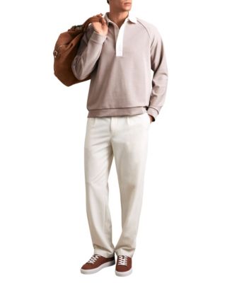 Men's Thurloe Colour-Block Long Raglan Polo Shirt