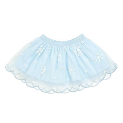 Toddler Girls' 2T-5T Glitter Snowflake Scalloped Tutu Skirt
