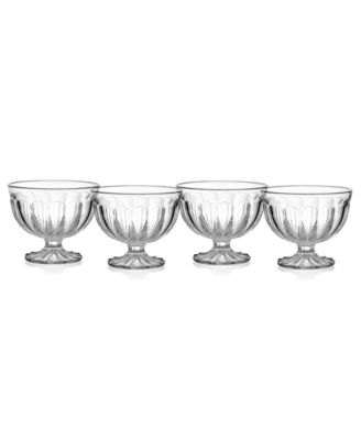 Vintage Scoop Ice Cream Bowls, Set of 4